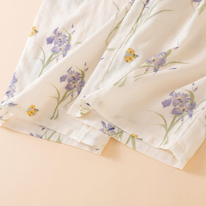 Iris Print Bamboo Fiber Women's Pajamas - image 10