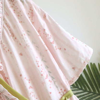 Floral Cotton Gauze Kimono Nightdress Loungewear - image 6