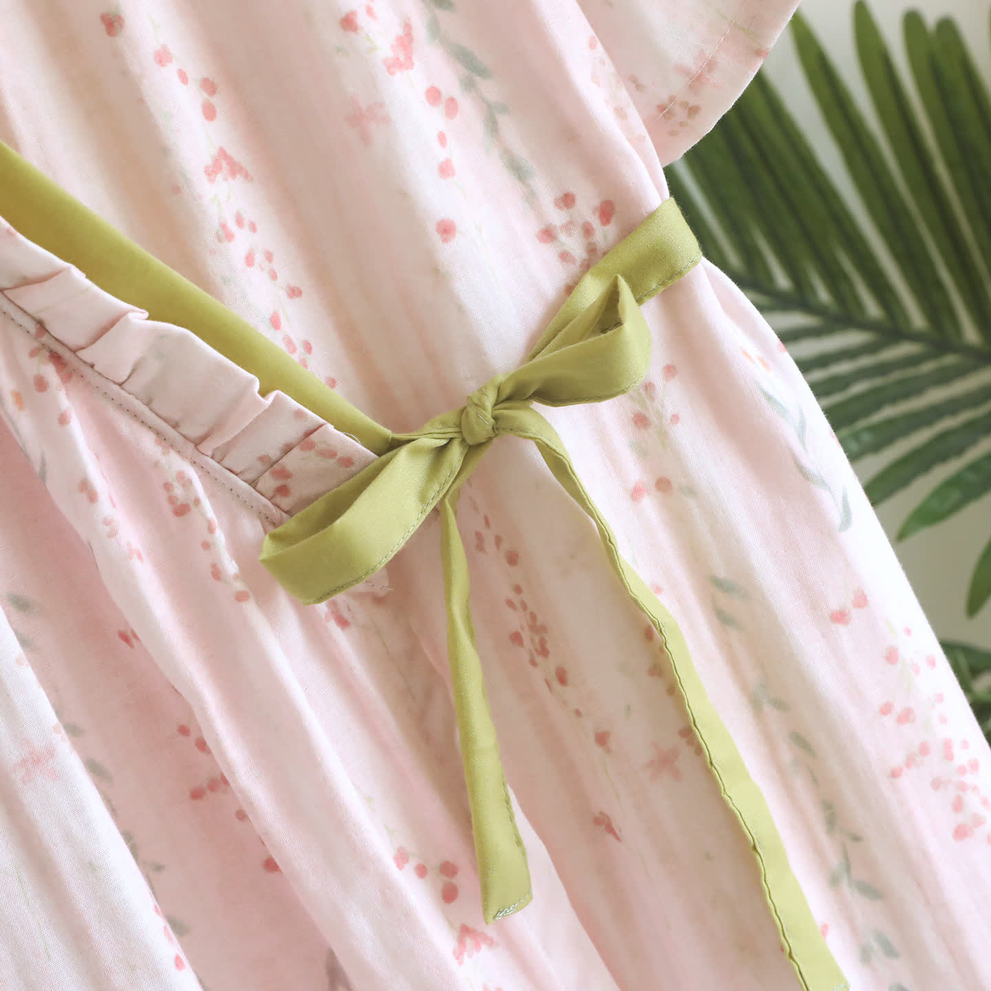 Floral Cotton Gauze Kimono Nightdress Loungewear - image 5