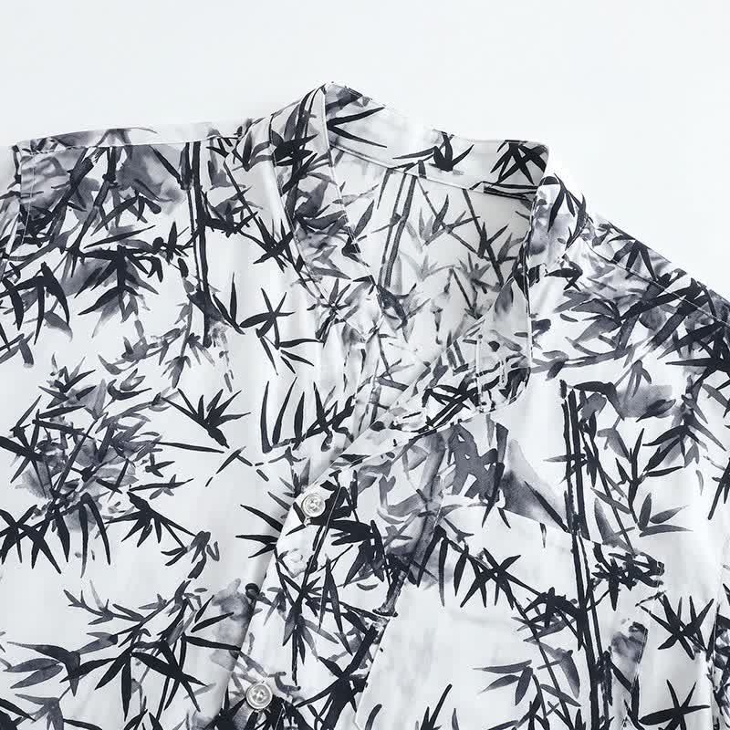 Unisex Style Bamboo Print Pajama Set - image 3