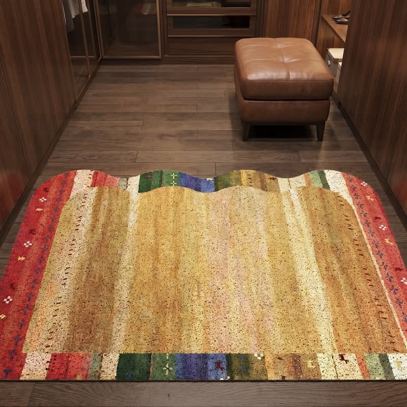 Vintage Persian Non-Slip Entry Rug - image 4