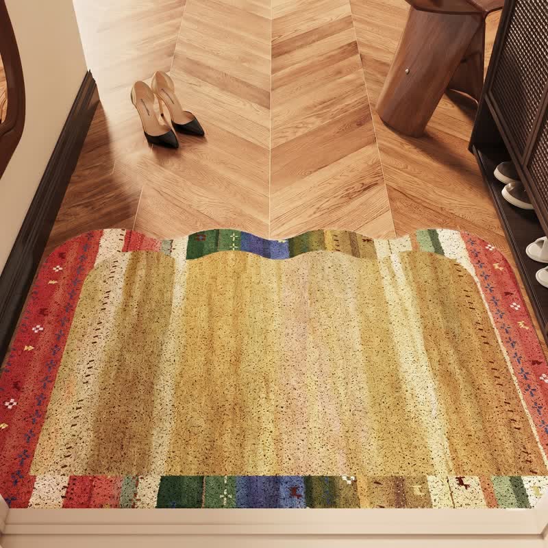 Vintage Persian Non-Slip Entry Rug - 35'' × 47'' - image 0