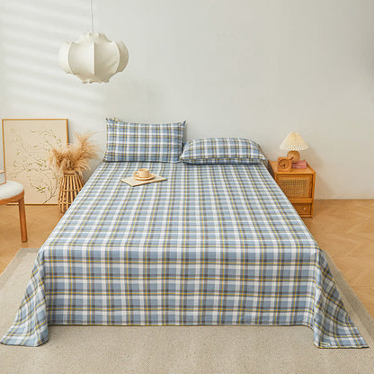 Modern Pure Cotton Plaid Bedspread - image 5