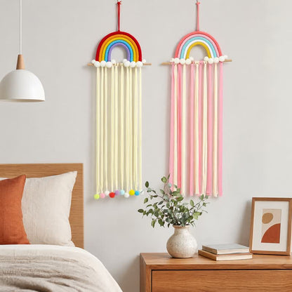 Handmade Nordic Rainbow Tassel Wall Hanging - image 5