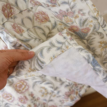 Floral Cotton Gauze Kimono Robe with Pocket - image 12