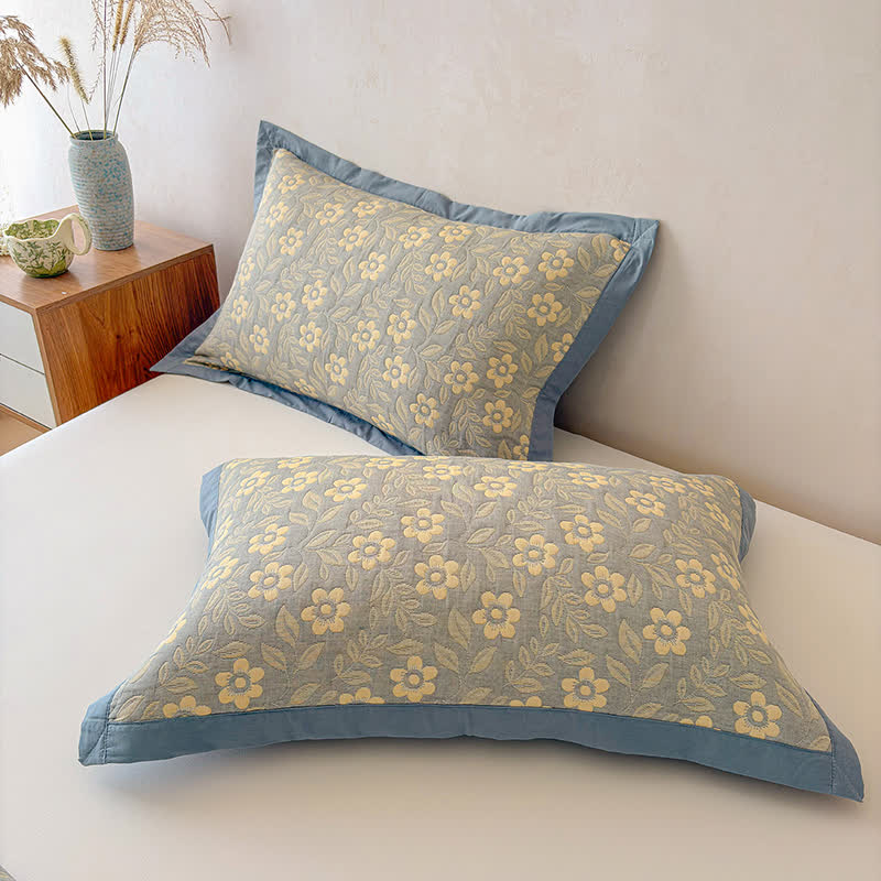 3-Layer Muslin Cotton Floral Blanket Quilt - image 8