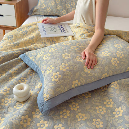 3-Layer Muslin Cotton Floral Blanket Quilt - image 10