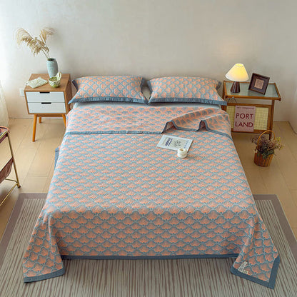 Jacquard Sea Shell 3-Layer Muslin Cotton Quilt - image 4