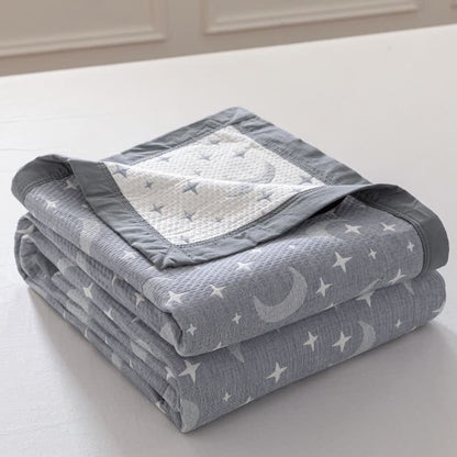 Reversible Moon & Star Cotton Quilt - image 4
