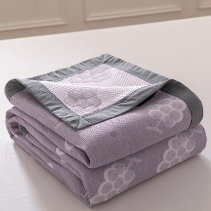 Reversible Purple Grape Cotton Quilt - image 3