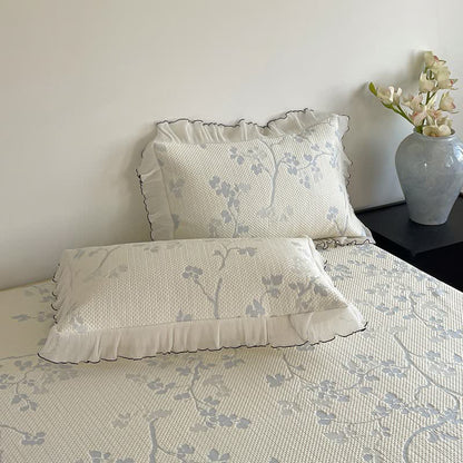 Ruffled Floral & Branch Bedspread Set - image 14