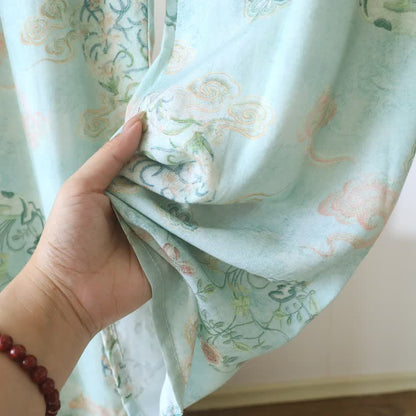 Oriental Traditional Floral Women's Pajamas - image 9