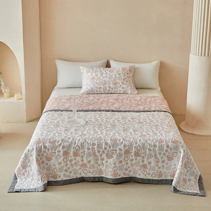 Pink Ocean Life Reversible Quilt Set - image 5