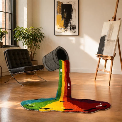 Rainbow Waterfall Plush Area Rug - image 3
