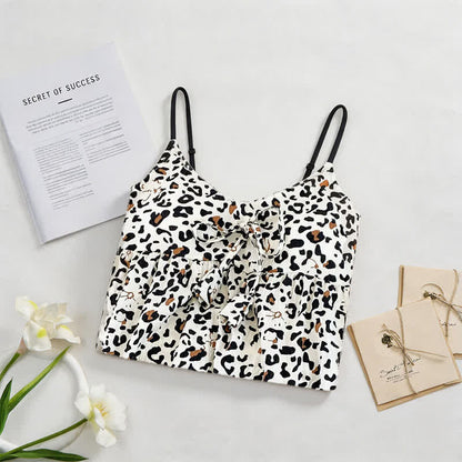 Leopard Print Tassel House Dress - image 1