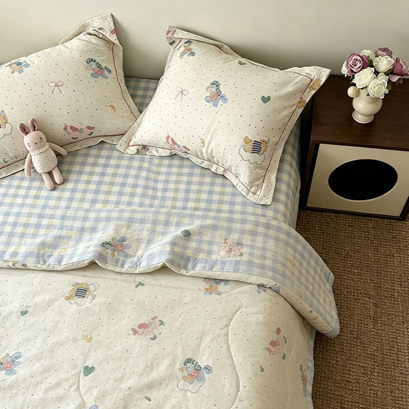 Pure Cotton Whimsical Print Bedding Set - image 1