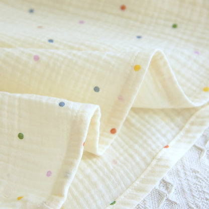 Rainbow Dot Cotton Gauze Lounge Dress - image 9