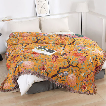 Exotic Garden 4-Layer Cotton Muslin Bedspread Quilt - King - image 0