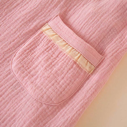 Ruffle Trim Kids' Cotton Muslin Robe - image 6