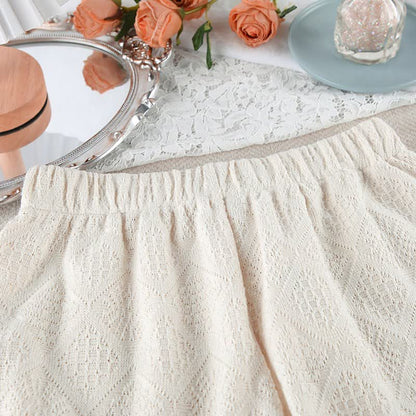 Beige Jacquard Cami Shorts pajama Set - image 9