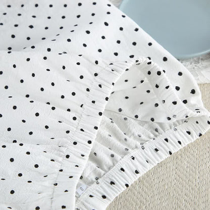 Polka Dot Cotton Kimono Pajama Set - image 8