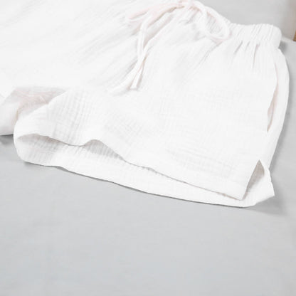 Long Sleeve Top & Shorts Pajama Set - image 12