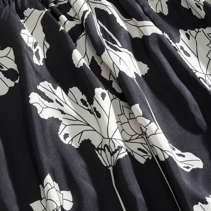 Black Floral Cami Shorts Pajama Set - image 11