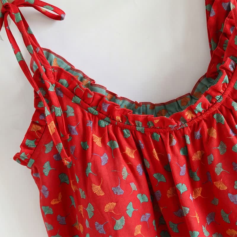 Ginkgo Biloba Leaf Cami Pajama Set - image 1