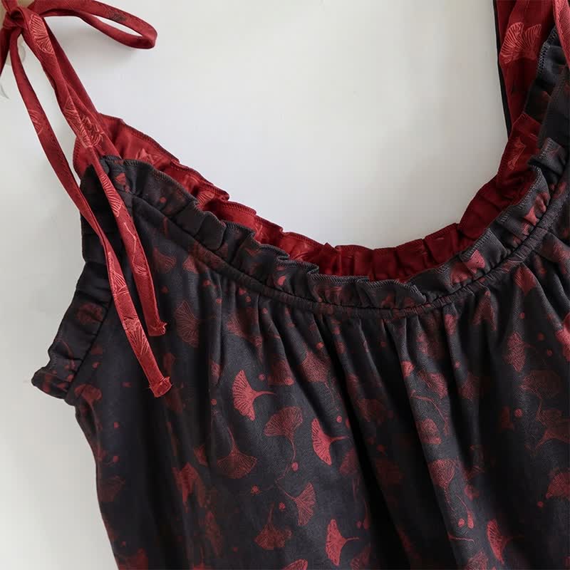 Ginkgo Biloba Leaf Cami Pajama Set - image 13