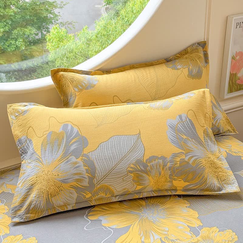 Floral Cotton Gauze 4-Piece Bedding Set - image 6