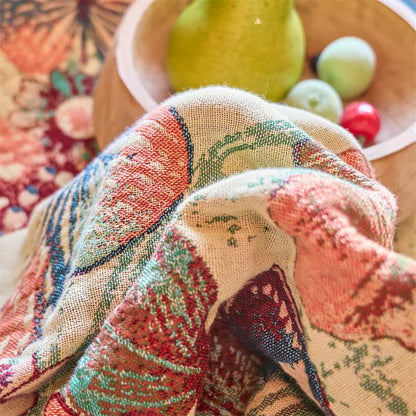 Enchanted Butterfly & Floral Muslin Bedspread Quilt - image 4
