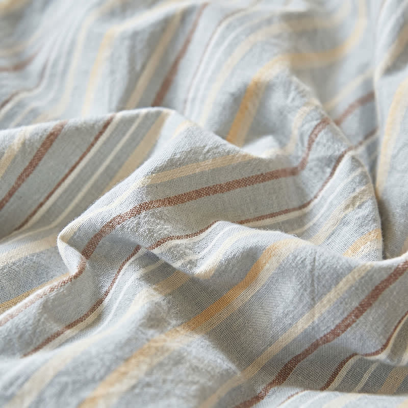 Airy Blue Stripe Double Gauze Bedding Set - image 2