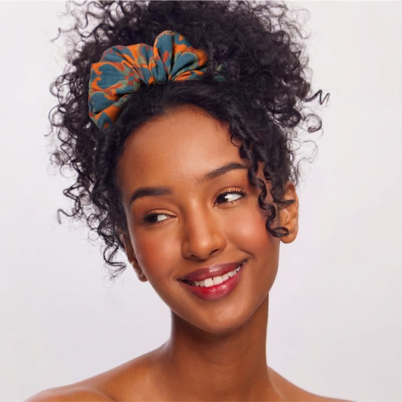 Ginkgo Leaf Scrunchies 3pc Set - image 2