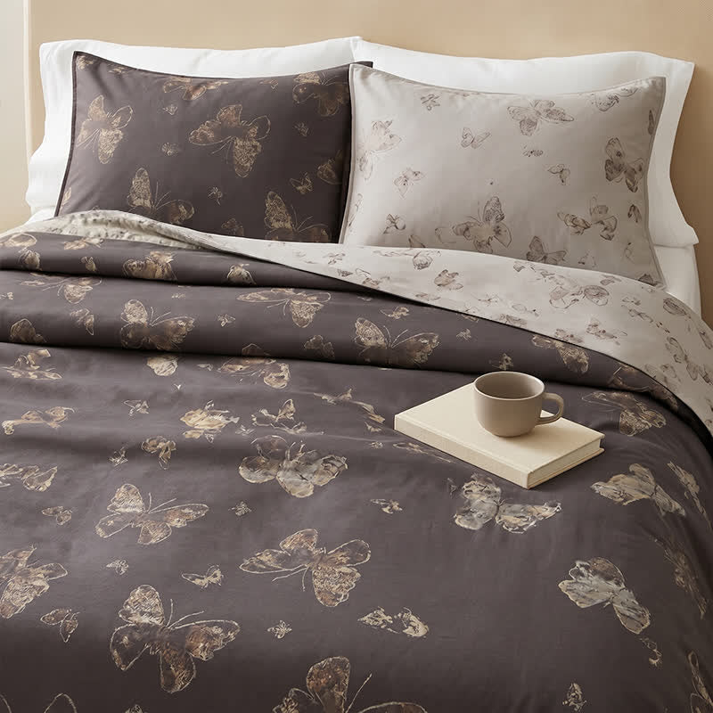 Vintage Cottage Butterfly Cotton Bedspread - image 2