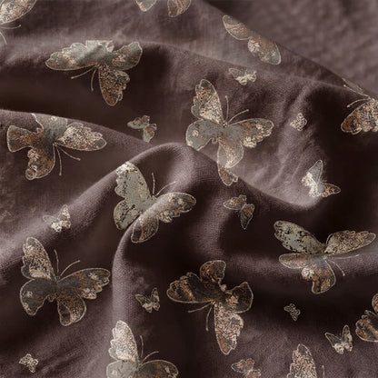 Vintage Cottage Butterfly Cotton Bedspread - image 4
