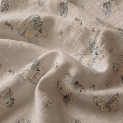 Vintage Cottage Butterfly Cotton Bedspread - image 5