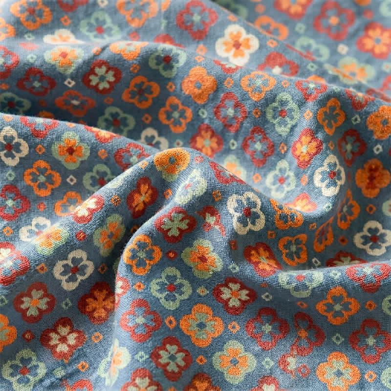 Vintage Floral Romantic Cotton Bedspread - image 3