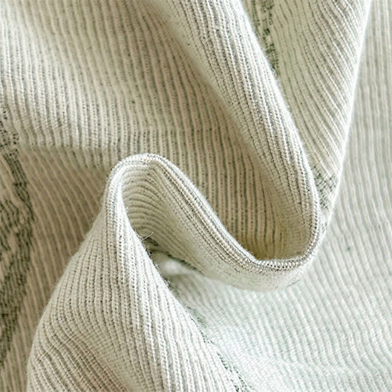 Washed Cotton Jacquard Botanical Bedding Set - image 18