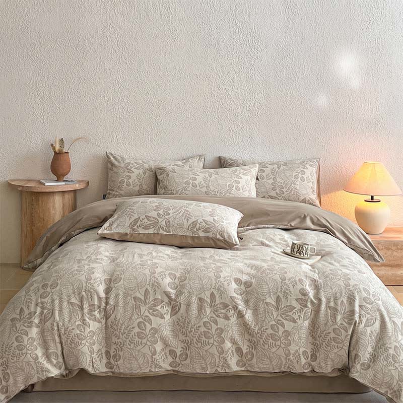 Botanical Whisper Washed Cotton Jacquard Bedding Set - image 9