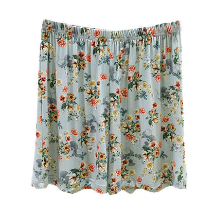 Vintage Floral Ruffle Hem Summer Lounge Shorts - image 7