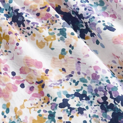 Summer Floral Cotton Smocked Waist Lounge Shorts - image 3