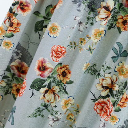 Vintage Floral Ruffle Hem Summer Lounge Shorts - image 4