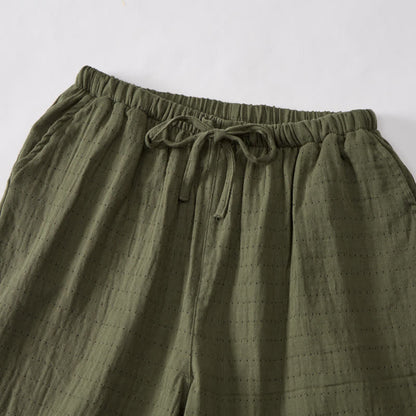 Relaxed Cotton Gauze Drawstring Lounge Shorts - image 39