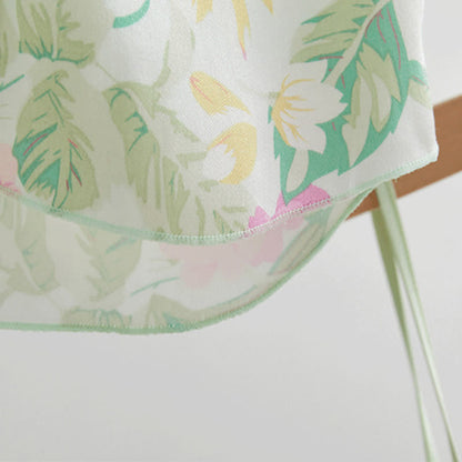 Mint Blossom Satin Cami and Shorts Loungewear Set - image 8