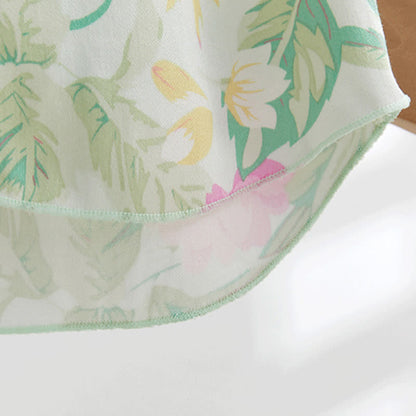 Mint Satin Ruffle Cami and Floral Shorts Loungewear Set - image 9