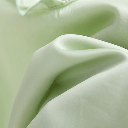 Mint Satin Ruffle Cami and Floral Shorts Loungewear Set - image 6