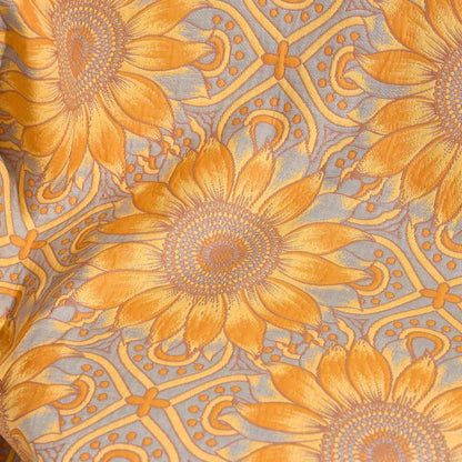 Boho Sunflower 3-Layer Muslin Cotton Quilt - image 13
