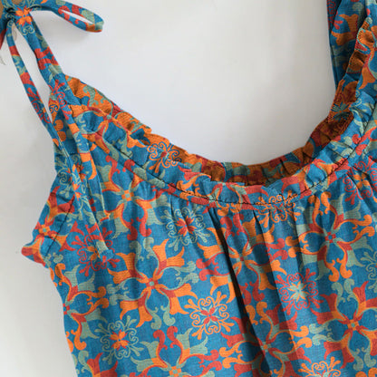 Boho Floral Tie Strap Pajama Set - image 6