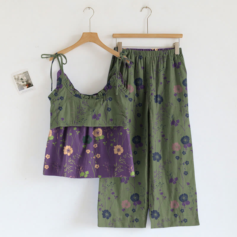 Vintage Floral Cami & Pants Pajama Set - image 5