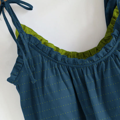 Textured Solid Color Cami & Pants Lounge Set - image 10